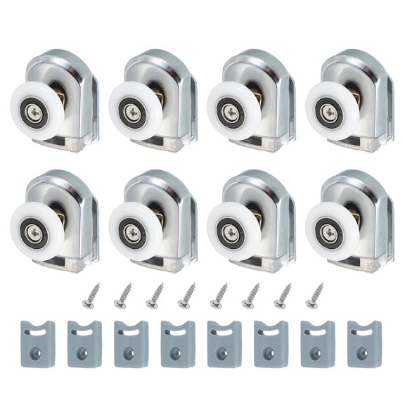 Uxcell Single Shower Door Rollers Copper Bottom Wheels Pulleys Guide 25mm 8