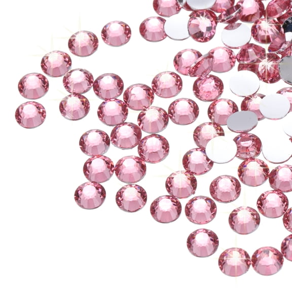 Uxcell 25000 Pcs Dark Pink Resin Flatback Rhinestone SS16 4mm Resin Non Hotfix Rhinestones for Crafts DIY Design