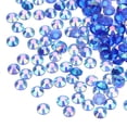 thumbnail image 1 of Uxcell 25000 Pcs Transparent Dark Blue Resin Flatback Rhinestone SS16 4mm Resin Non Hotfix Rhinestones for Crafts DIY Design, 1 of 5