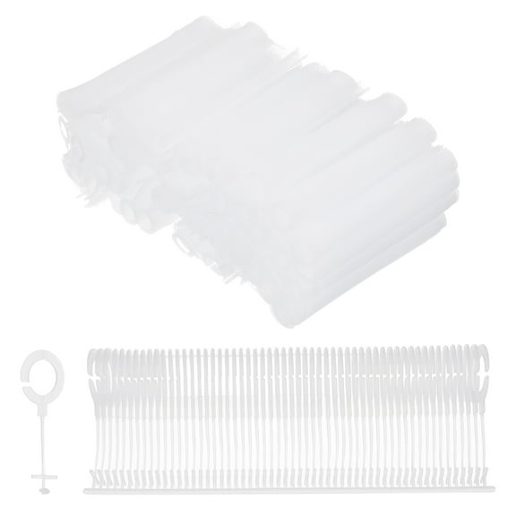 Uxcell 2500Pcs J Hook Standard Tagging Barb Fasteners, 15mm/0.59 Inch Tagging Gun Fasteners PP Plastic Tag Barbs Pins Attachments for Clothing Price Tag Label Garment Retail, Transparent