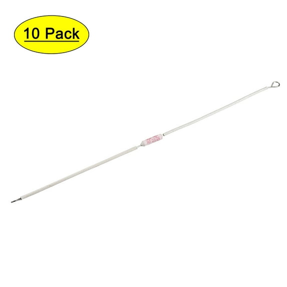 Uxcell 250V 15A 185 Celsius 22cm Length Ceramics Circuit Cut-off Temperature Thermal Fuses 20 Count