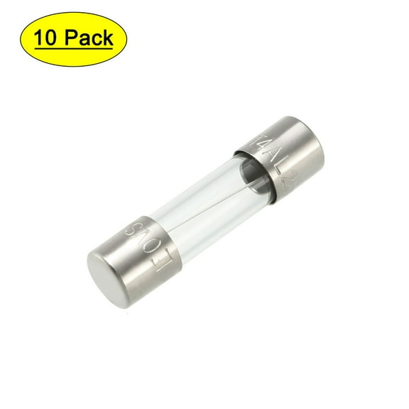 Uxcell 250V 4A Slow Blow Glass Cartridge Fuse 5mm x 20mm 10Pcs