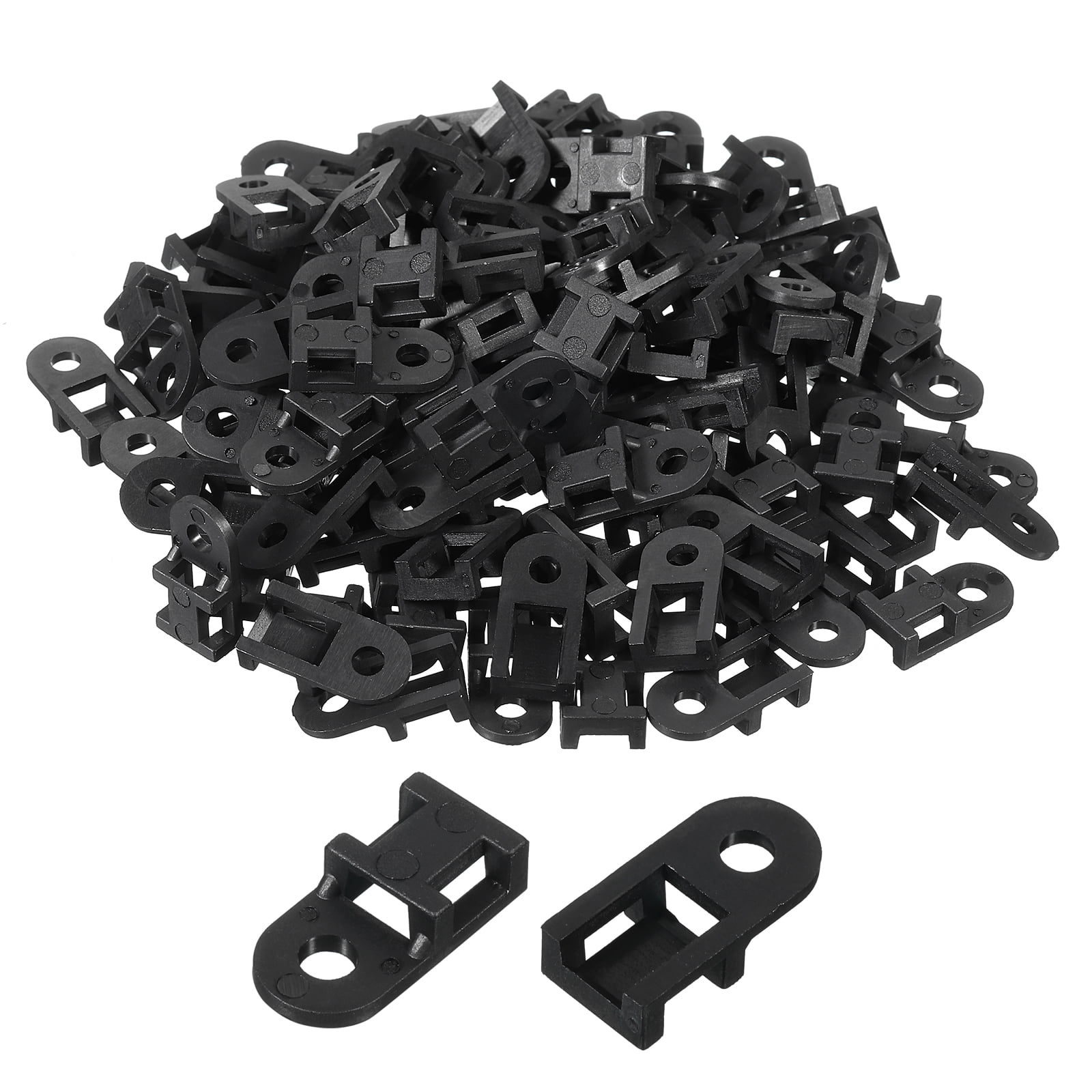 Cable Tie Base Saddle Type Mount Wire Holder Permanently Anchor To Wall Desk 21 5x16x10mm Black 50 Pcs - View #5