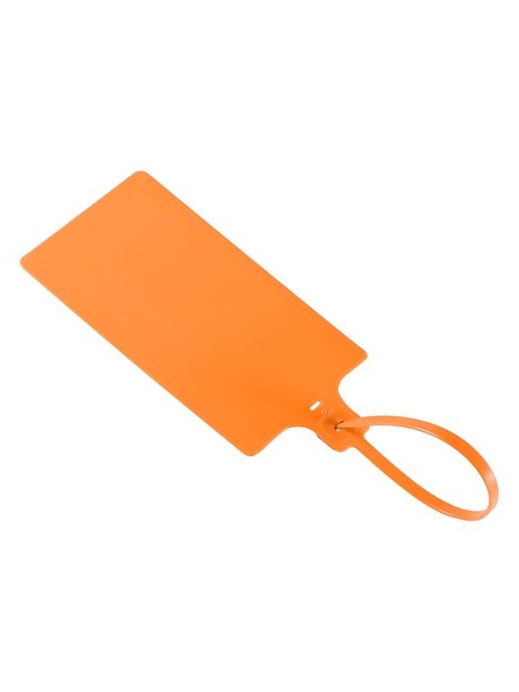 255mm Long Plastic Anti-Tamper Security Tag Ties Orange 50 Count