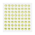 thumbnail image 1 of Uxcell 256 Pcs Heart Rhinestone 6mm Self Adhesive Gems Stickers Jewelry Stickers for Arts & Crafts, DIY Light Yellow, 1 of 6