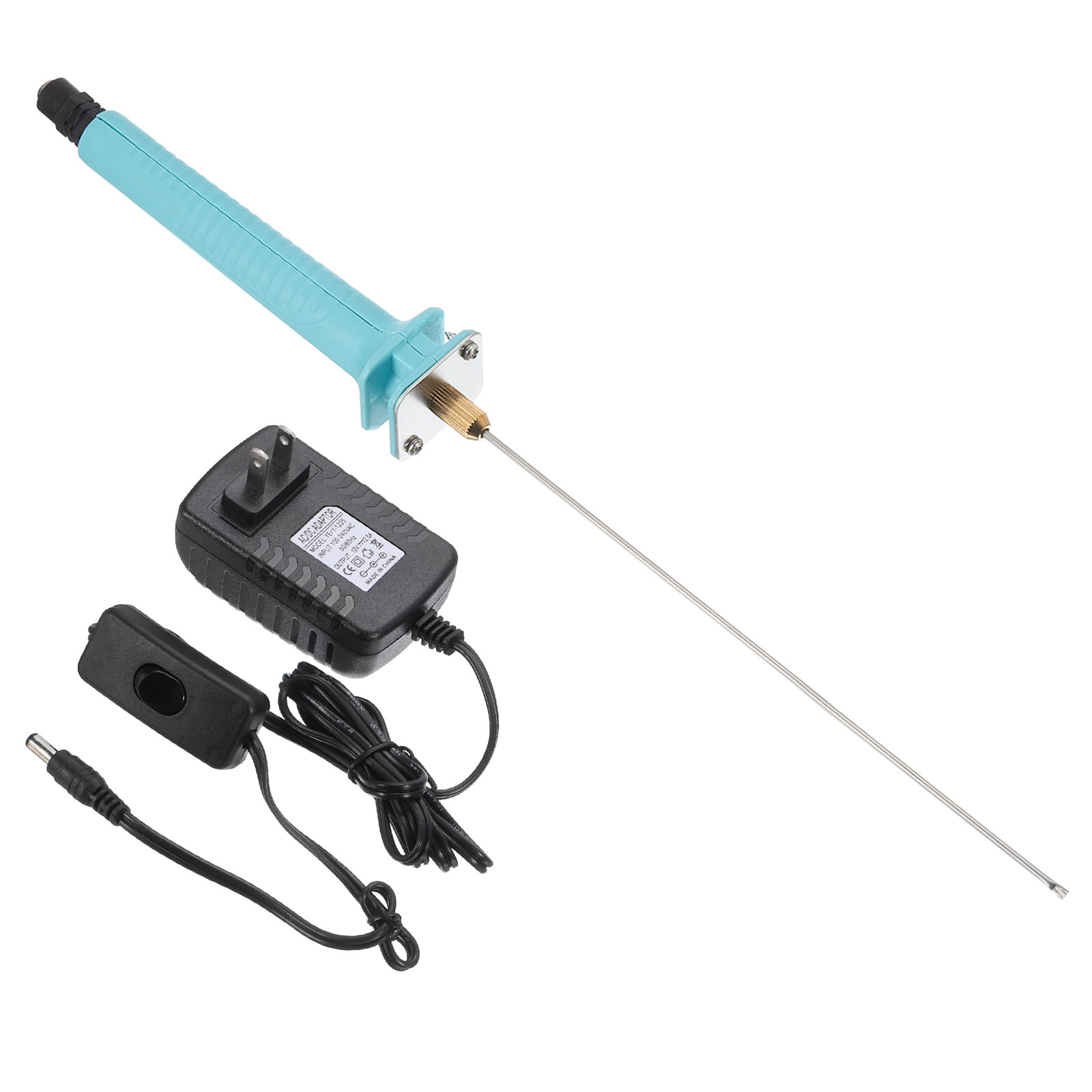 Uxcell 25CM 30W 110V-240V Foam Cutting Pen Set, Cutter Pen Cutting Tool with Start Switch & 30W Power Adapter, Blue