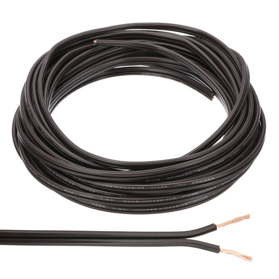 Uxcell 25Ft 18/2 Covered Wire, 300V SPT-1 Lamp Cord Insulated Heat Resistant Electronical Flexible Cable, Brown