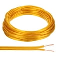 thumbnail image 1 of Uxcell 25Ft 18/2 Covered Wire, 300V SPT-1 Lamp Cord Insulated Heat Resistant Electronical Flexible Cable, Golden, 1 of 7