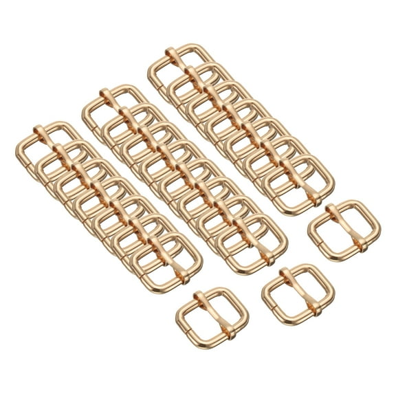 25PCS Metal Slide Adjustable Buckle 1/2" Adjuster Webbing Strap Slider for Belt Bags Backpack Replacement Light Gold