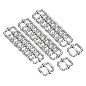 Adjustable Metal Slider Buckles For Bag Straps – 1 Inch, 3 Colors, 2 Sizes