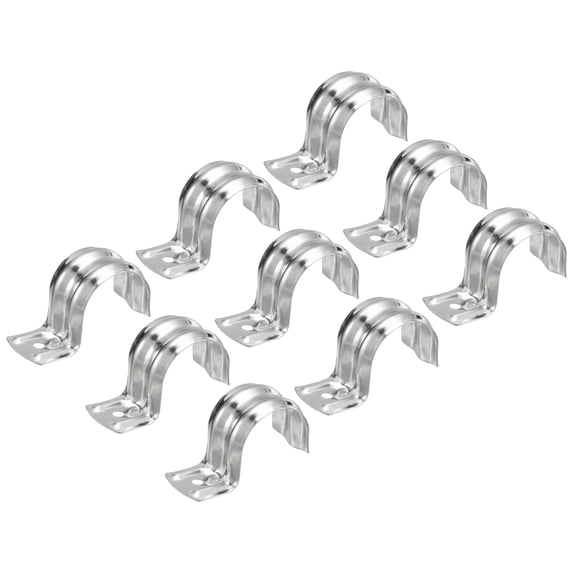 Uxcell 25Pack 1 Inch Rigid Pipe Straps One Hole Straps Stainless Steel ...