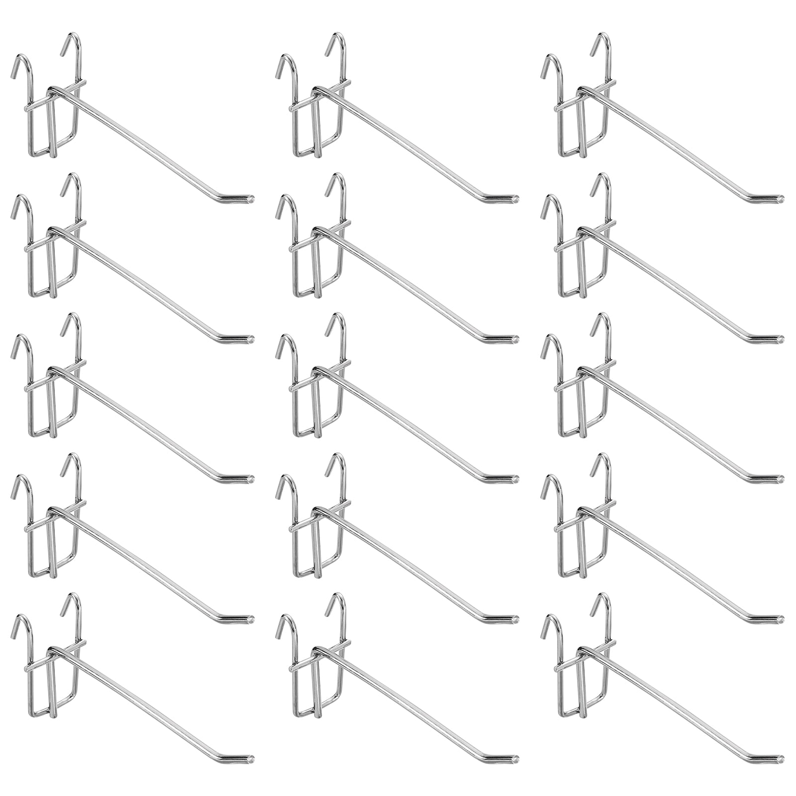 Metal Pegboard Display Stand With 15 Peg Board Hooks