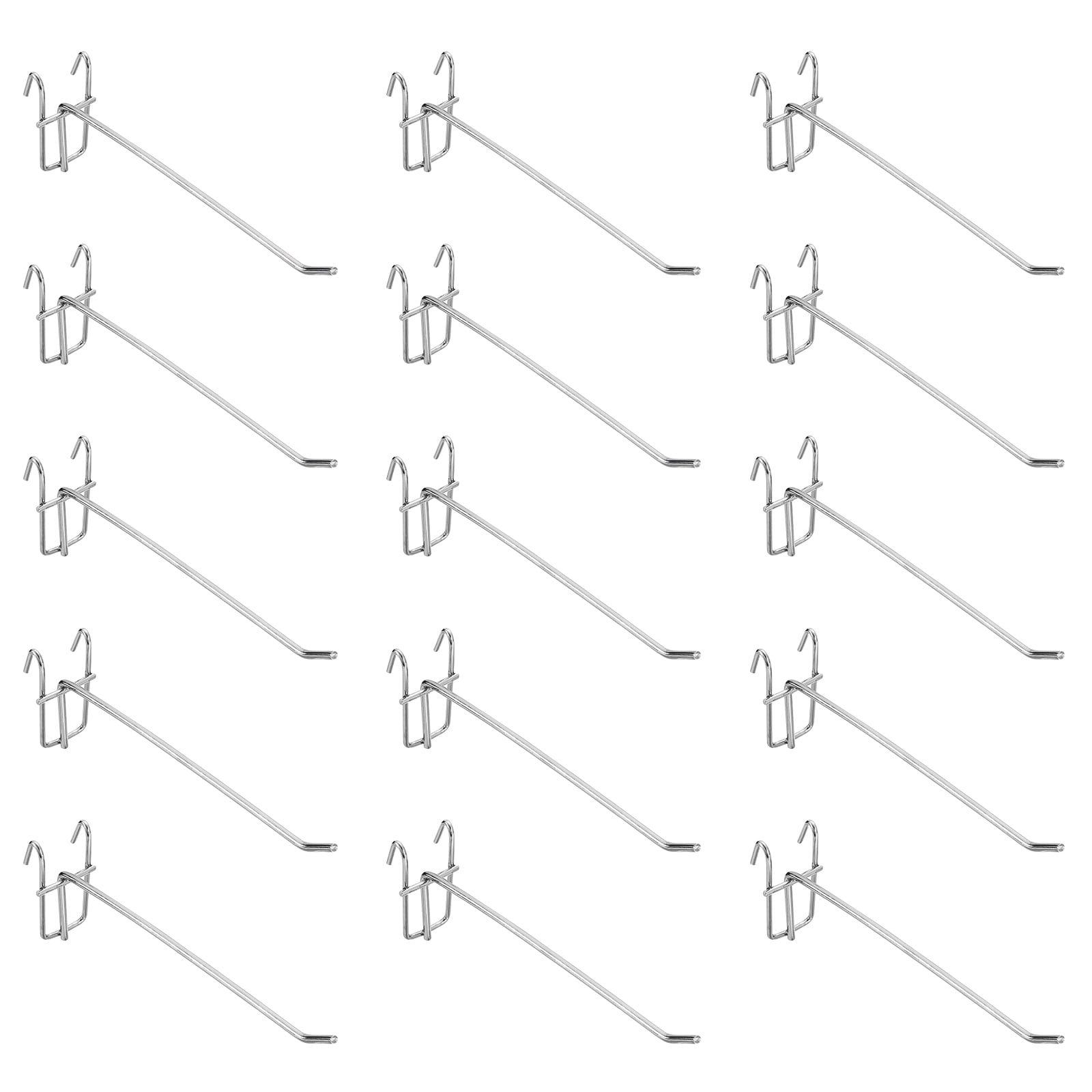 Uxcell 25Pack 7.87" Pegboard Hook Display Hook, Grid Wall Bracket Peg Board Display Hook