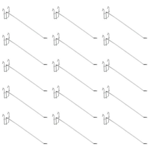 Uxcell 25Pack 9.84" Pegboard Hook Display Hook, Grid Wall Bracket Peg Board Display Hook