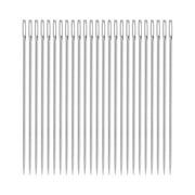 Uxcell 25 pack Hand Sewing Needles, 1.97 inch Length Large Eye Stitching Needles Metal Sewing Needle Easy to Thread