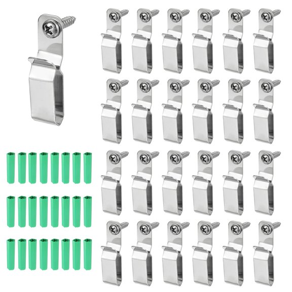 Uxcell 25Pack String Light Hanger Hooks LED Strip Light Holder for 5x16mm Light Strip