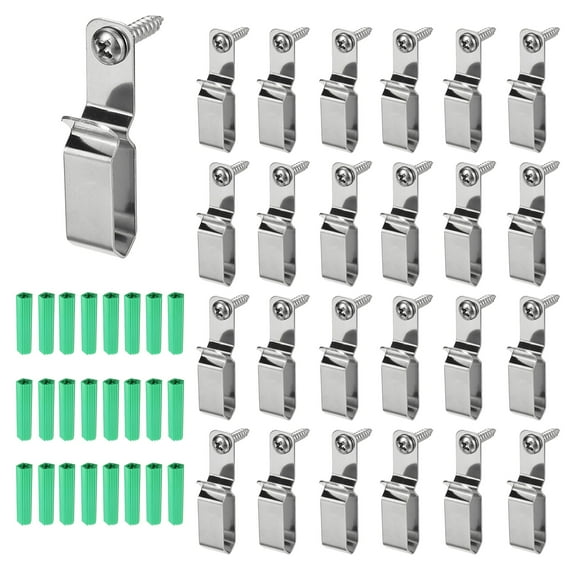 Uxcell 25Pack String Light Hanger Hooks LED Strip Light Holder for 7x16mm Light Strip