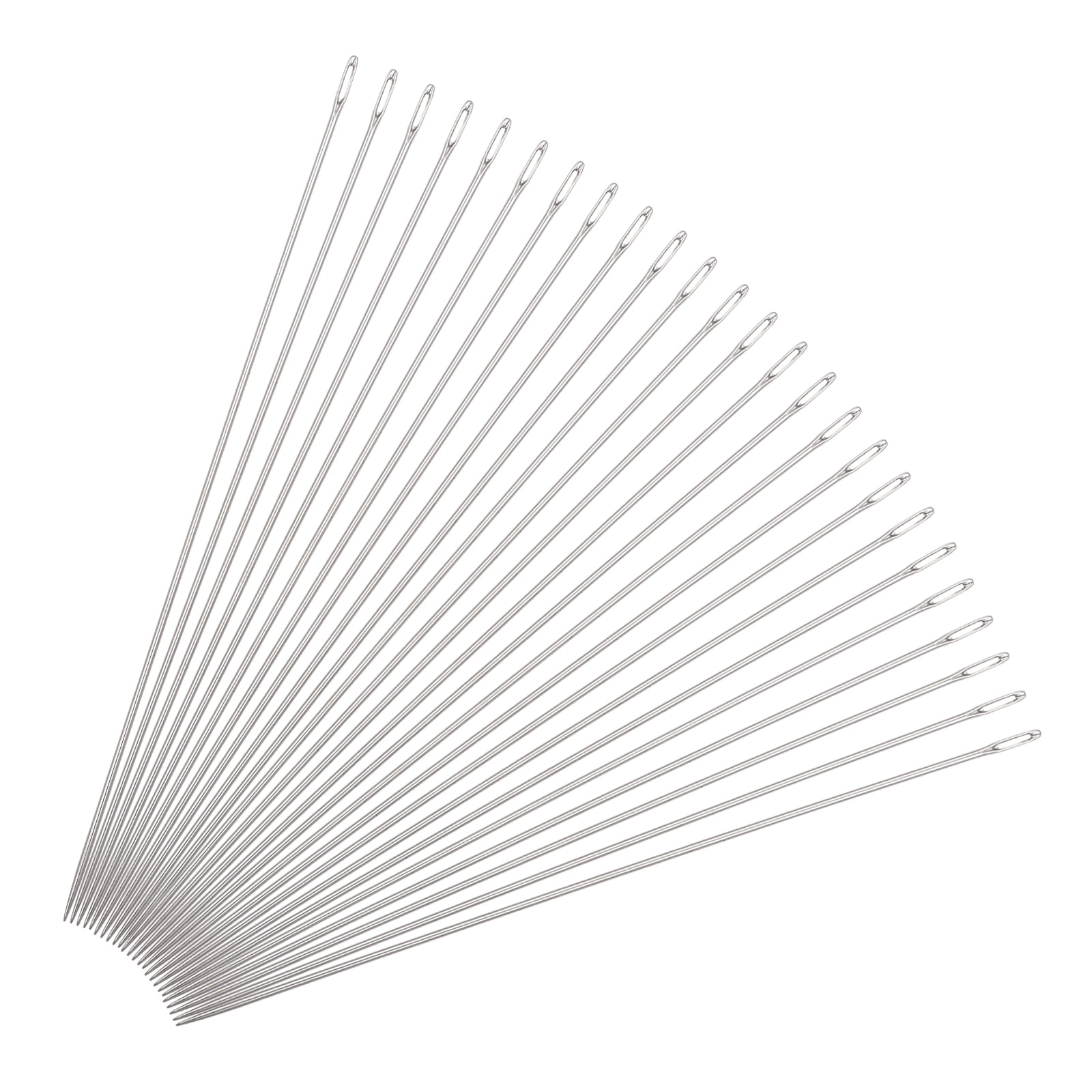 Uxcell 25Pcs Beading Needles Fine Thin Long Straight Sewing Embroidery