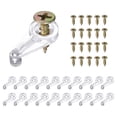 thumbnail image 1 of Uxcell 25Set 25mm Plastic Glass Retainer Clips Set for 4mm Thick Glass, Transparent, 1 of 6