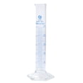 thumbnail image 1 of Uxcell 25ml 3.3 Borosilicate Glass Graduated Cylinder, Hex Base Blue Graduations Measuring Cylinder, 1 of 4