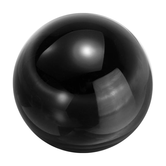 Uxcell 25mm/1" Crystal Sphere Ball Glass Solid Decorative Sphere Crystal Ball Prop Ornament for Feng Shui Divination Tabletop Fountain Decoration, Black