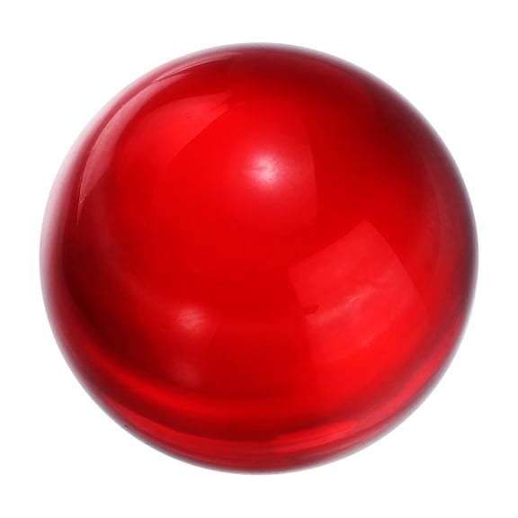 Uxcell 25mm/1" Crystal Sphere Ball Glass Solid Decorative Sphere Crystal Ball Prop Ornament for Feng Shui Divination Tabletop Fountain Decoration, Red