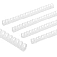 thumbnail image 1 of Uxcell 25mm (1") Plastic Binding Combs, 10 Pcs 21 Rings Comb Binding Spines 225 Sheet Capacity Letter Size for Binding Paper Sheets, White, 1 of 6