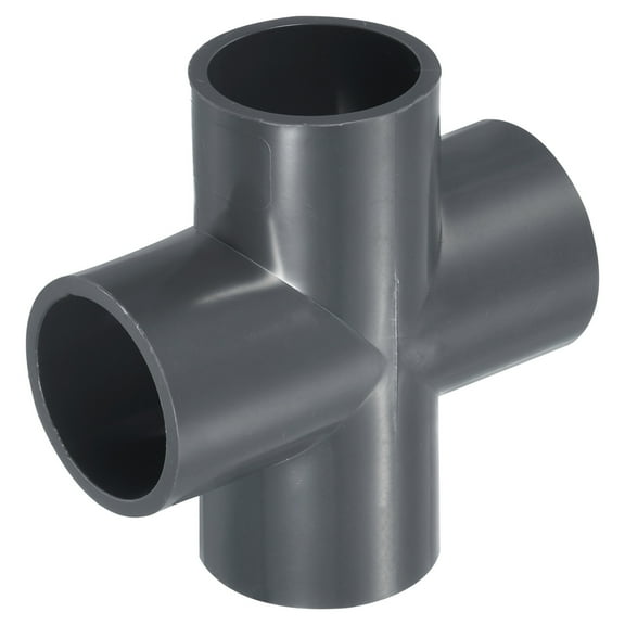 Uxcell Tee Shape Tubing Cross Joint Connectors Adapters Water Pipe Fittings 1" 1