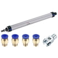 thumbnail image 1 of Uxcell 25mm Bore 250mm Stroke Pneumatic Air Cylinder with Y Connector and 4Pcs Quick Fitting Set, 1 of 6