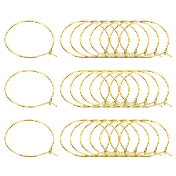 Uxcell 25mm Jump Rings, 100 Pack Metal O Ring Open Jump Rings for Jewelry Making Keychains, Golden