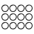 thumbnail image 1 of Uxcell 25mm Metal Spring O Rings Spring Gate O Rings Zinc Alloy  Snap Clip Trigger Black 12 Pcs, 1 of 6