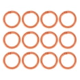 thumbnail image 1 of Uxcell 25mm Metal Spring O Rings Spring Gate O Rings Zinc Alloy  Snap Clip Trigger Orange 12 Pcs, 1 of 6