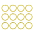 thumbnail image 1 of Uxcell 25mm Metal Spring O Rings Spring Gate O Rings Zinc Alloy  Snap Clip Trigger Yellow 12 Pcs, 1 of 6