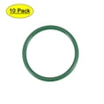 thumbnail image 1 of Uxcell 25mm OD 21mm ID 2mm Width Seal Fluorine Rubber O-Rings Green 10 Pack, 1 of 5