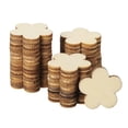 thumbnail image 1 of Uxcell 25mm Wooden Flowers, 50 Pack Unfinished Wood Flowers Blank Wooden Cutouts Ornaments Natural Wood Pieces, 1 of 5