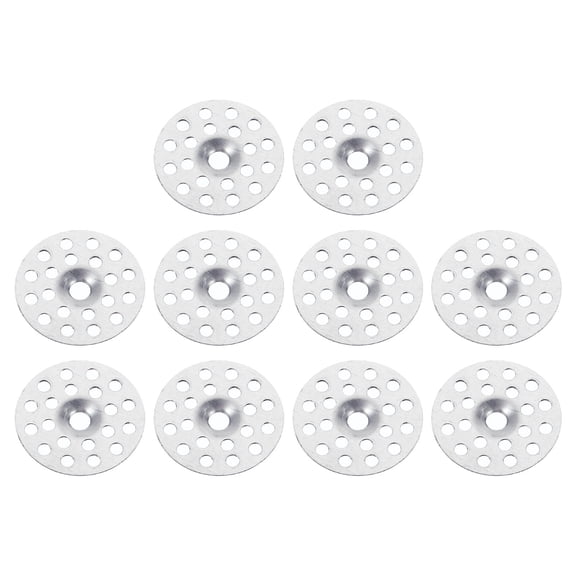 Uxcell 25mm x 2mm Washers for Fixing Insulation Board Flat Metal Gaskets Pin Fasteners 200 Pack