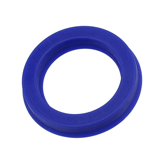Uxcell 25mm x 35mm x 6mm UN Type Radial Shaft Oil Seal PU Blue 5 Count
