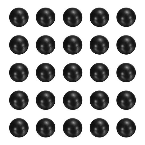 Uxcell 25pack POM Plastic Bearing Balls, 7/16" 11.1125mm Solid Plastic Balls, G2 Precision Polypropylene Mini Ball, Black