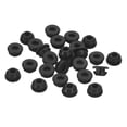 thumbnail image 1 of Uxcell 25pack Silicone Plugs, Rubber Round Snap in Locking Hole Plugs Waterproof Hole Plug for 6.5-7mm Hole, Black, 1 of 6