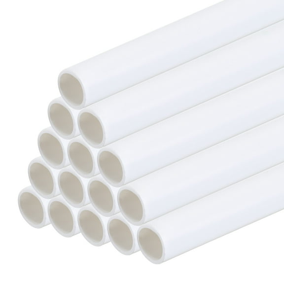 Uxcell 25pcs 10" Plastic Model Tube ABS Round Tube 0.39"OD White Easy Processing Architectural Model Making DIY
