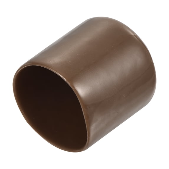 Uxcell 25pcs Rubber End Caps 29mm ID Vinyl End Cover Screw Thread Protector Brown