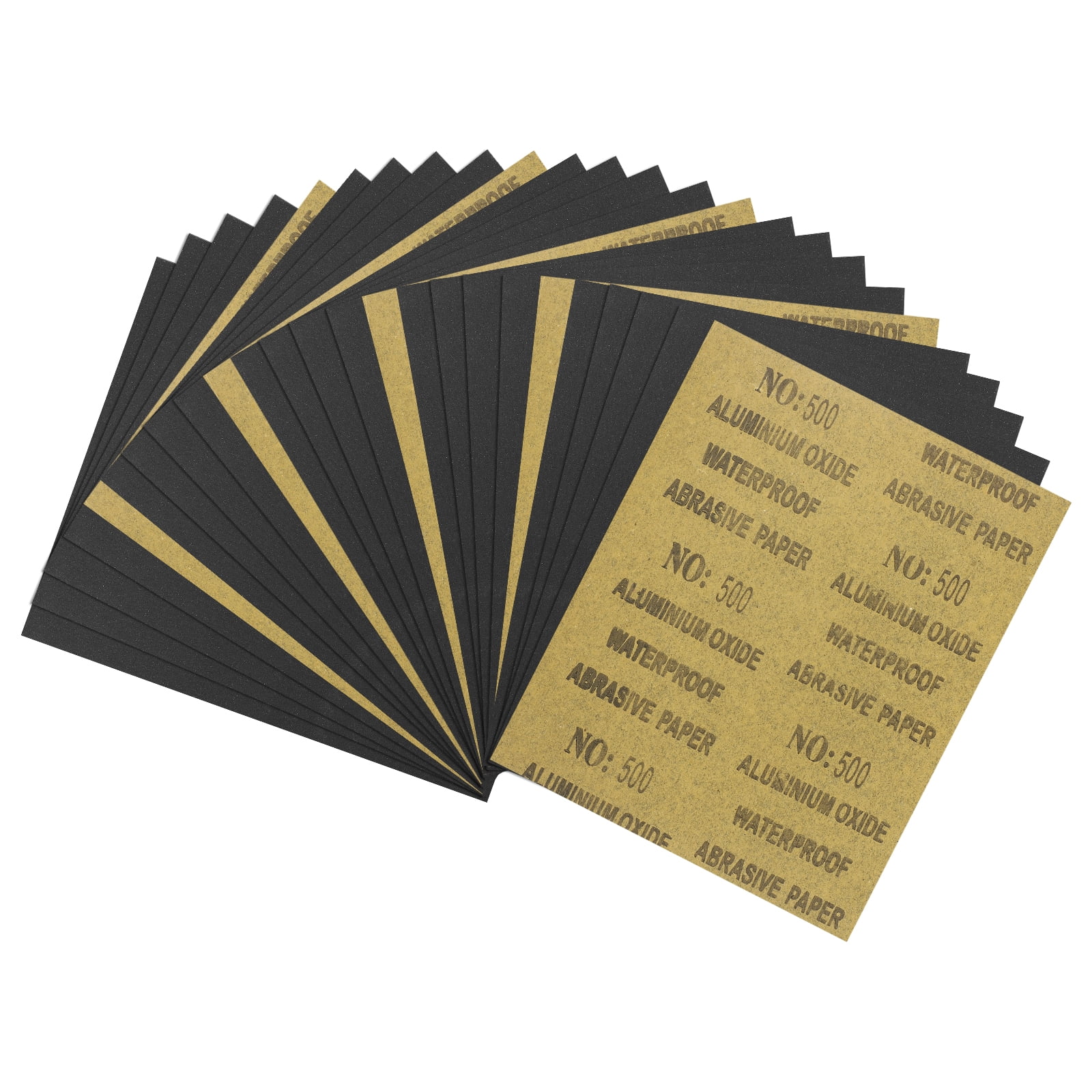 Uxcell 25pcs Sand Papers - [9 x 11 Inch x 500 Grits] Sandpaper Sheets ...