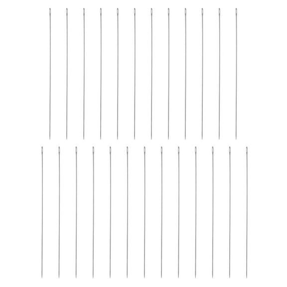 Uxcell 25pcs Sewing Needles 0.4mm Dia 66mm Long Ultra-Thin Stainless Steel Needles