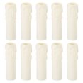 thumbnail image 1 of Uxcell 25x100mm Candle Socket Cover Candelabra Base for E14 Chandelier White 10 Pack, 1 of 6