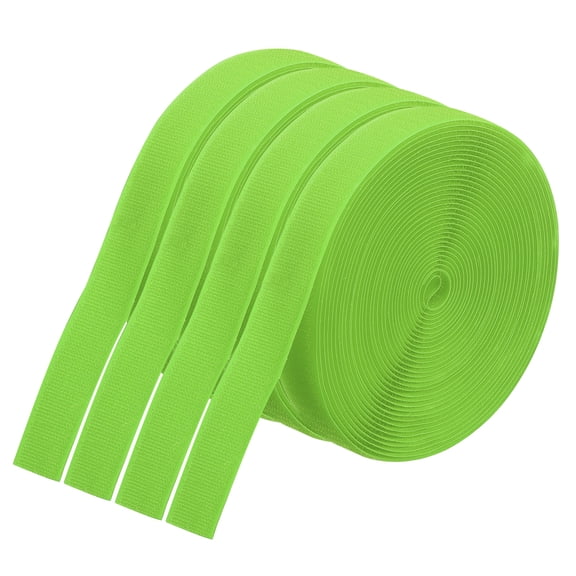 Uxcell 26.25 Feet Carpet Marker Strips, 4 Rolls Nylon Strips Spots Hook Tape, Green