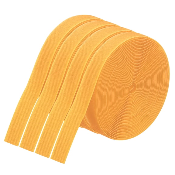 Uxcell 26.25 Feet Carpet Marker Strips, 4 Rolls Nylon Strips Spots Hook Tape, Orange