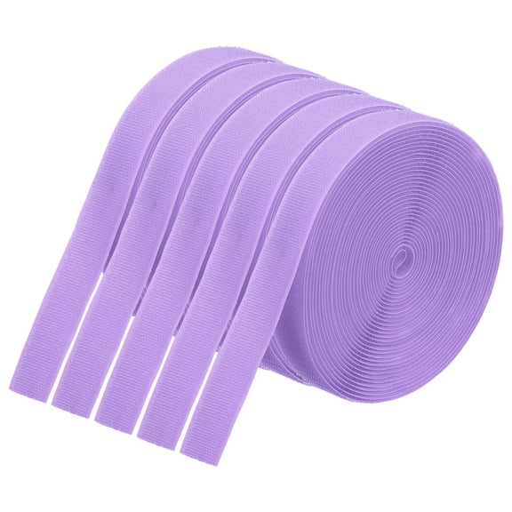 Uxcell 26.25 Feet Carpet Marker Strips, 5 Rolls Blend Strips Spots Hook Tape, Purple