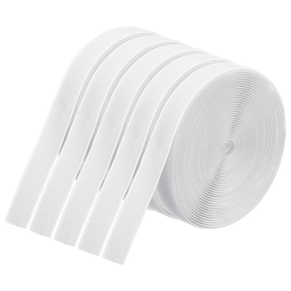 Uxcell 26.25 Feet Carpet Marker Strips, 5 Rolls Blend Strips Spots Hook Tape, White