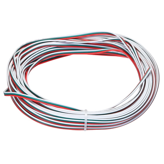 Uxcell 26 Gauge 3 Conductor Electrical Wire Tinned Copper Cable 49FT Stranded Wire for LED Strips Lamps Residential Wiring