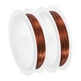 thumbnail image 1 of Uxcell 2Pcs 26 Gauge Copper Wire for Jewelry Making Tarnish Resistant Beading Wire for Jewelry Making Crafts Supplies Copper 33FT, 1 of 6